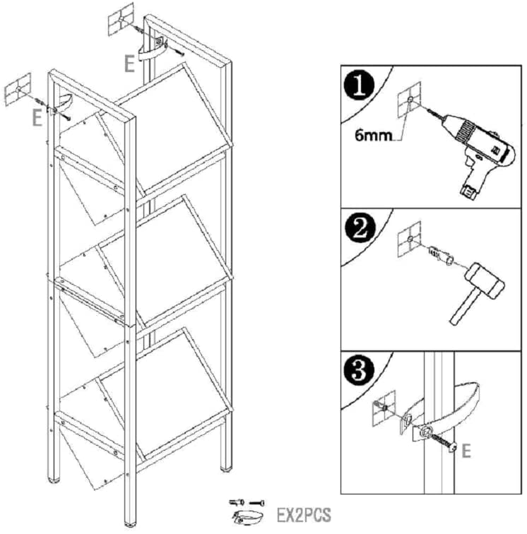 Wine Rack, 3 Tier Freestanding Wine Storage Stand Tribesigns