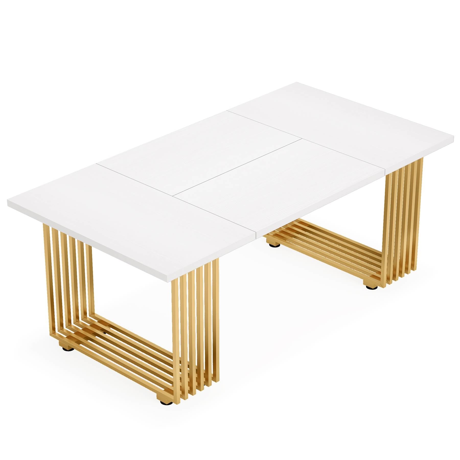 Modern Dining Table, 70.8 Inches Kitchen Table for 6-8 People Tribesigns