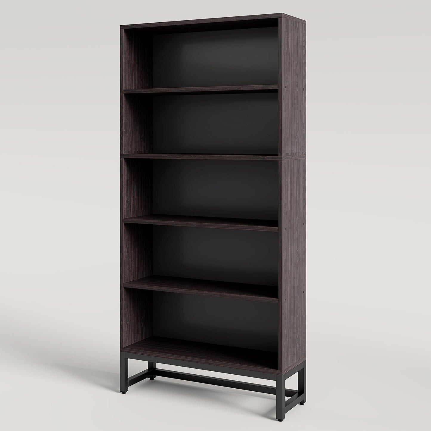 70.8" Bookcase, Large Bookshelf Organizer with 5-Tier Storage Shelves