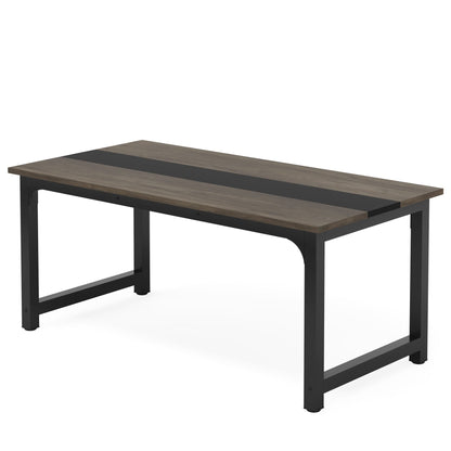 Simple Conference Table, Rectangular Meeting Table Computer Desk Tribesigns