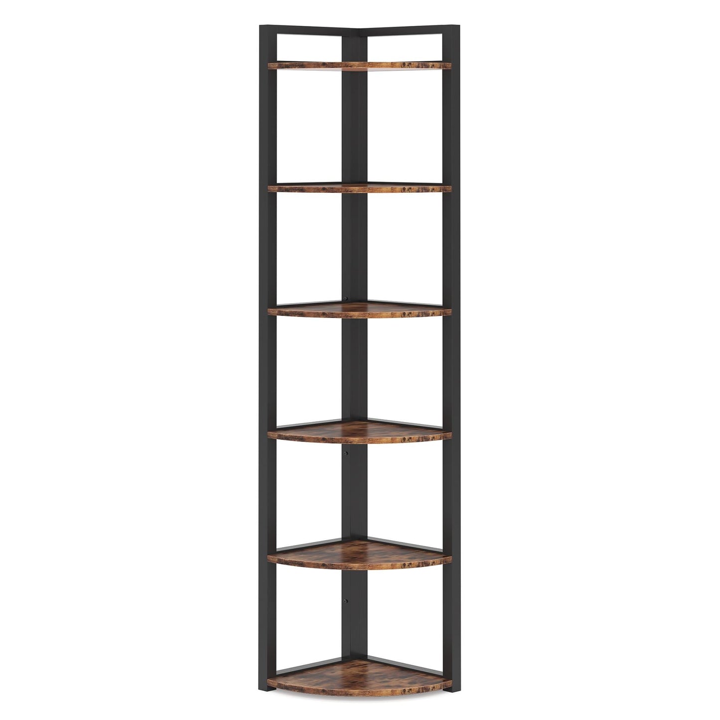 Tribesigns 6 - Tier Corner Shelf, Small Corner Bookshelf Storage Rack Tribesigns