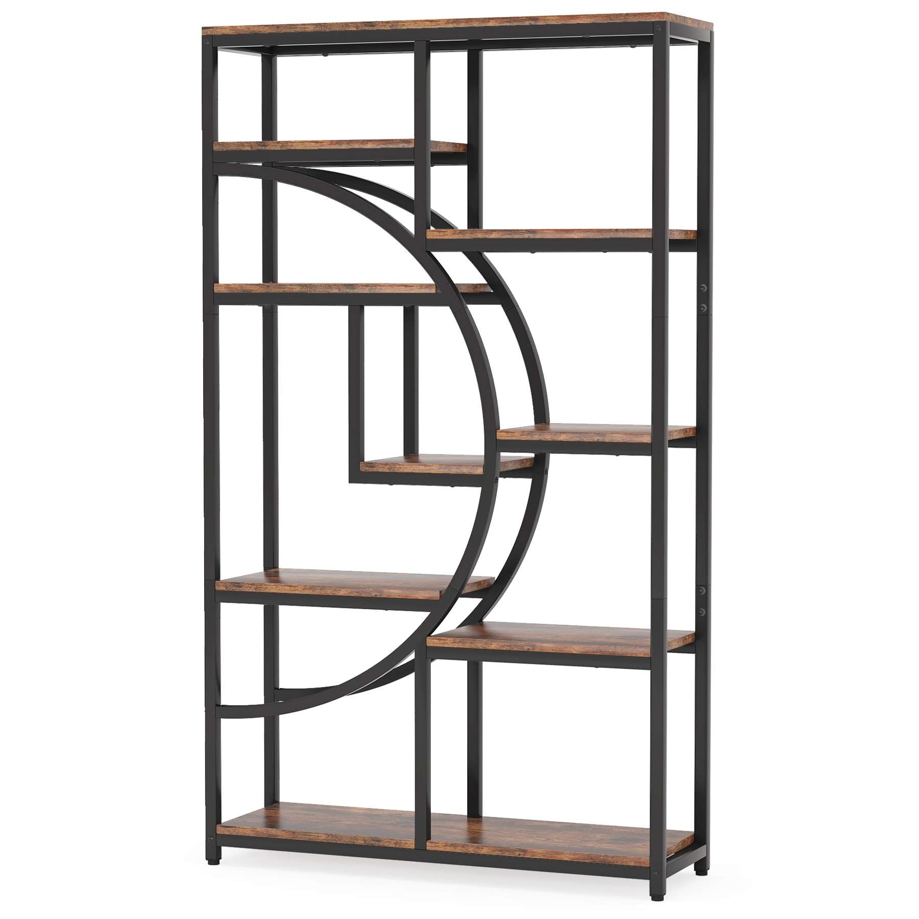 Tribesigns Freestanding Bookshelf, 68.9" Etagere Bookcase with 9 Open Shelves Tribesigns